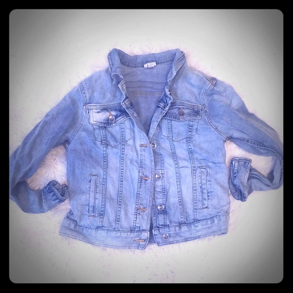 Merona Cropped Denim Jean Jacket - Small